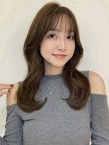 バイオレットジェム(Violet`jem)&nbsp;シースルーぱっつん前髪韓国くびれヘア