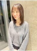 顔まわりナチュラルレイヤーカット