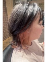 アーカイブ(archive) インナーカラーピンク × ボブ × 顔まわりレイヤー