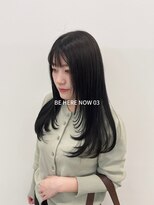 ビーヒアナウ N゜03 金沢駅西店(BE HERE NOW) 【韓国ヘア/レイヤーカット/ブルーブラック】