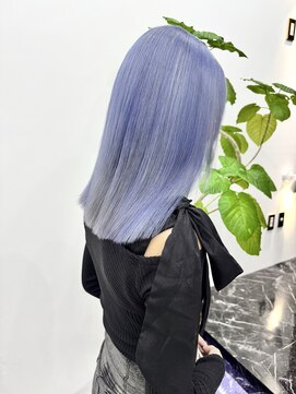 チュダック(ChuDuck) 韓国風《ペールブルー》ハイトーン/ケアブリーチ/ダブルカラー