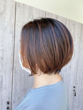 ヘアーリゾートノーブル(Hair Resort Noble) 前髪なし大人丸みショートボブ