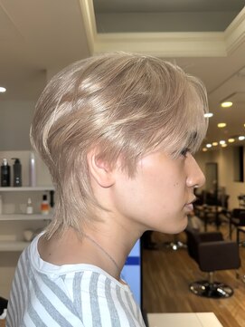 ノラキチジョウジ(NORA KICHIJOJI) ブロンドケアブリーチカラーマッシュウルフミルクティーベージュ