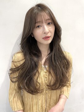 ザックラフィネ(ZACC raffine) オリーブベージュ/レイヤーカット/シースルーバング