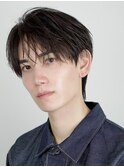 韓国マッシュセンターパートツーブロックフェザーパーマシャドウ