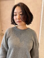 オン キャナルシティ博多前店(on)&nbsp;【晴音】ミニボブ/ダークオリーブ/ショート/20代