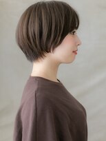 カバーヘア ブリス 川口(COVER HAIR bliss)&nbsp;ダークグレーアッシュ小顔丸みショートマッシュX川口30代40代