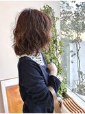 春のやわらかくびれミディアムパーマ