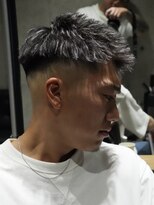 メッツ 原宿(METS)&nbsp;MEN'S/ツイストスパイラル×ハイライト/スキンフェード