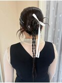 結婚式参列ヘアセット