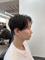 ロエメンズ(LOE men’s)&nbsp;リバースセンターパート/ニュアンスパーマ/ダウンバング