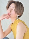 襟足すっきりハンサムショートカット/心斎橋&難波&なんば