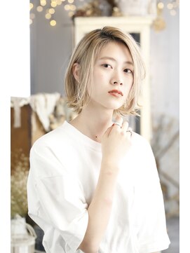 キミ(kimi) 【kimi自由が丘】ベージュカラー×デザインカラー×ケアブリーチ