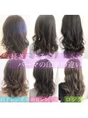 グレージュ/デジタルパーマ/ゆるふわ/鎖骨/肩/くびれ/高柳