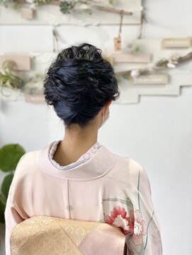 ヘアセットサロンエッジ(Edge) 七五三お参り和装スタイル