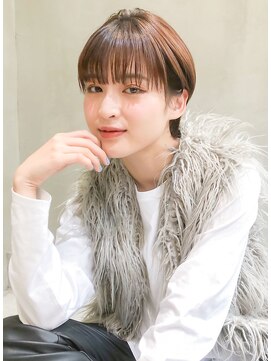 ロイジー(roijir) 【roijir 表参道】小顔耳掛けショート×くすみカラー