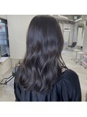 ブリーチなし　ブルーベリーアッシュ　増田