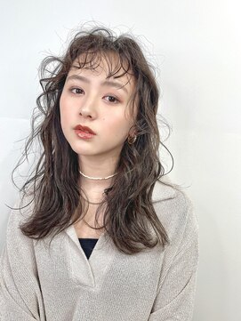 アンサム 経堂店(UNSOME) パーマ風スタイリング/グレージュ