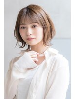 ケイト(kate) 【kate 大宮】ひし形ショートボブxシフォンベージュ