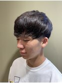 くせ毛を活かしたナチュラルマッシュ