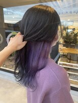 ナンバー(number+)&nbsp;20代30代大人かわいい透明感★ラベンダーインナーカラー