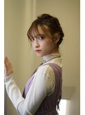 ヘアアレンジ×ナチュラルブラウン
