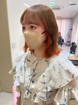 ジーナ セントラル銀座(Zina)&nbsp;インナーカラー＊オレンジ＊ミルクティーカラー【ZinaCENTRAL】