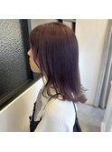 【山田紗羅】柔らかパープルヘアー