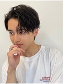 センターパートニュアンスパーマスパイラルパーマメンズパーマWW