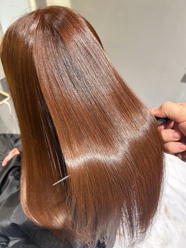 アンサー(answer) "髪質改善で叶える" 艶髪×オレンジカラー『銀座/個室』