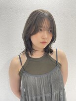 シエル フクオカ(CIEL FUKUOKA)&nbsp;オリーブグレージュ/透明感カラー/ミディアムレイヤーカット