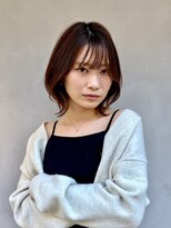 ヒトワ(hitowa)&nbsp;くびれレイヤーボブ/外ハネ/小顔/外ハネボブ/艶カラー/日吉