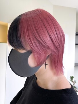 タイドヘアー 高槻2号店(TIDE HAIR) pink×black