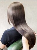 透明感◎ブリーチなし髪質改善グレージュ×くびれロング