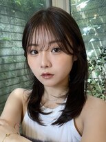 ガーランド (Garland) 大人かわいい顔まわりレイヤーシースルー前髪透明感ベージュ