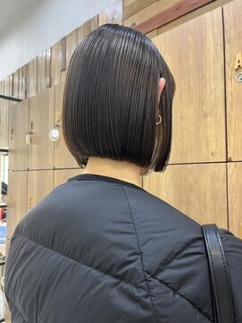 ラック 辻堂(LUCK) 【黒田】ミニボブ/ヘーゼルベージュ