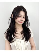 アマトウキョウ アユンチェ(AMA TOKYO×AYUNCHE) 前髪顔まわり韓国ヘアレイヤーカットサイドバンク2wayバンク韓国