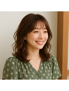 スープレックス ヘアーデザイン(SOUPREX HAIR DESIGN) ふんわりレイヤーミディアムウェーブ　20代 30代 40代 50代 60代