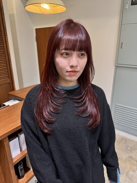 コレット 大宮(collet) 韓国風レイヤー　チェリーレッド