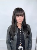 ダークアッシュ　ミディアムレイヤー　似合わせカット　レイヤー