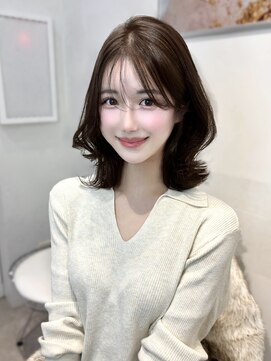 オニキス(ONYX) C21ミディアム韓国レイヤーカットヨシンモリチョコブラウン