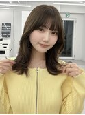 くびれミディアムレイヤー/顔まわりカット/美髪レイヤーカット