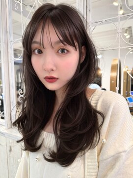 レイラバイアフロート 吉祥寺(Lila by afloat) レイヤーカット/顔まわりカット/グレージュ/レイヤー/マロン