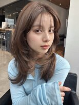 ケーツー エソラ池袋店(K-two)&nbsp;ミディアム×レイヤーカット*くびれヘア*ハッシュカット*顔周り