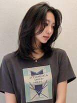 ミロア 薬院(miroa) ボブ 顔周りカット ダークブラウン 髪質改善 外ハネボブ