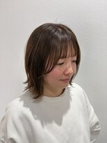ヘアーデザインディアー(hair design Dear~) 外ハネ切りっぱなしボブ