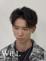 メンズサロン ウィル 阪急茨木(men's salon WiLL) 波打ちセンターパート