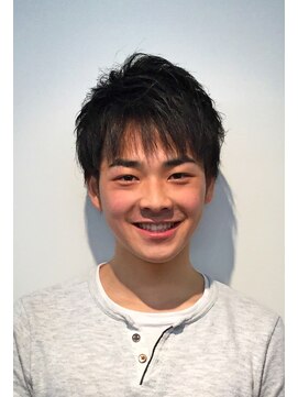 バーバーショップ テト キタヤマ(barber shop tete kitayama) 【ROSSO】メンズ フロントストレート(スクール)【ロッソ】