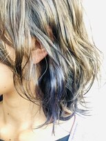 ヘアメイク ロココ(Hair Make Rococo) コバルトブルー×グレーパール