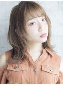 [The C ]　ゆるっとくびれ☆外ハネミディ